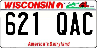 WI license plate 621QAC