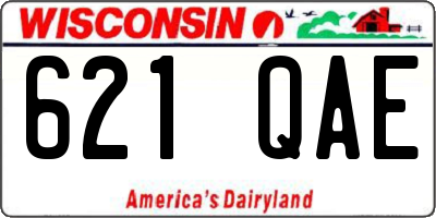 WI license plate 621QAE