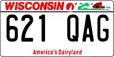 WI license plate 621QAG