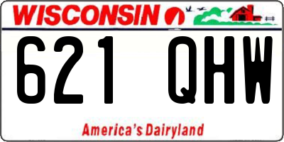 WI license plate 621QHW
