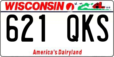 WI license plate 621QKS