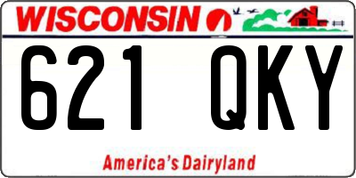 WI license plate 621QKY
