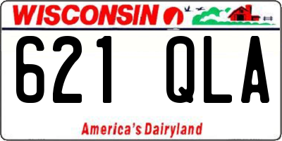 WI license plate 621QLA