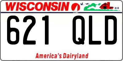 WI license plate 621QLD