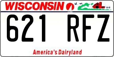 WI license plate 621RFZ
