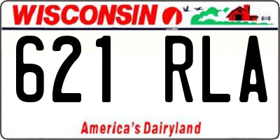 WI license plate 621RLA