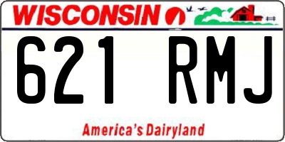 WI license plate 621RMJ