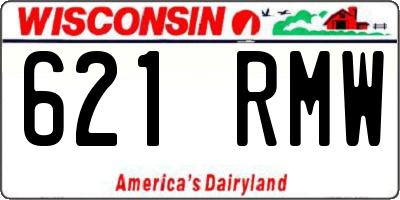 WI license plate 621RMW