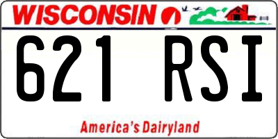 WI license plate 621RSI