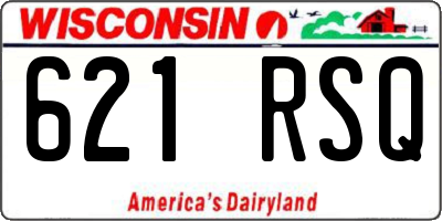 WI license plate 621RSQ