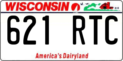 WI license plate 621RTC