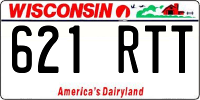 WI license plate 621RTT