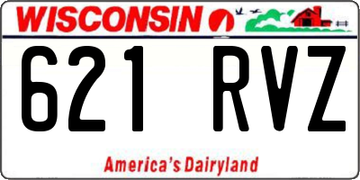 WI license plate 621RVZ