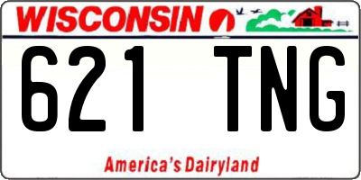 WI license plate 621TNG