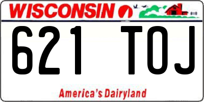 WI license plate 621TOJ