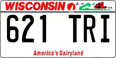 WI license plate 621TRI