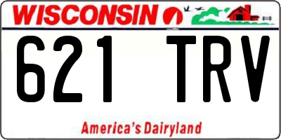 WI license plate 621TRV