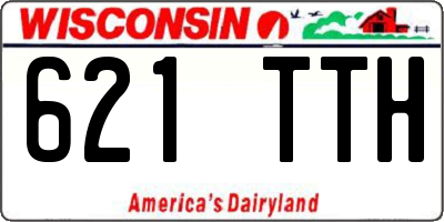 WI license plate 621TTH