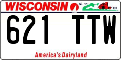 WI license plate 621TTW