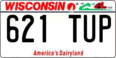WI license plate 621TUP