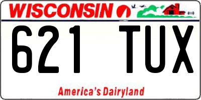 WI license plate 621TUX