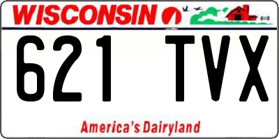 WI license plate 621TVX