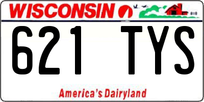 WI license plate 621TYS