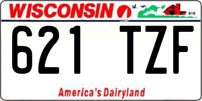 WI license plate 621TZF