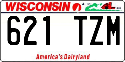 WI license plate 621TZM