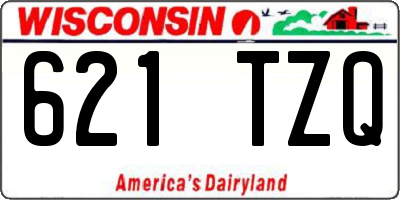 WI license plate 621TZQ
