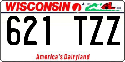 WI license plate 621TZZ