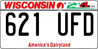 WI license plate 621UFD