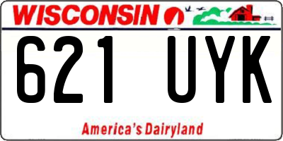 WI license plate 621UYK