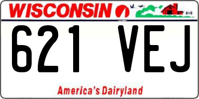 WI license plate 621VEJ