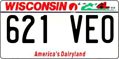 WI license plate 621VEO