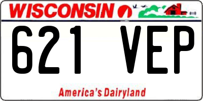 WI license plate 621VEP