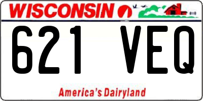 WI license plate 621VEQ