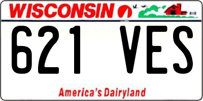 WI license plate 621VES