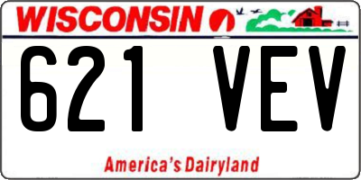 WI license plate 621VEV