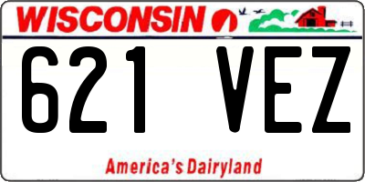 WI license plate 621VEZ