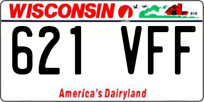 WI license plate 621VFF