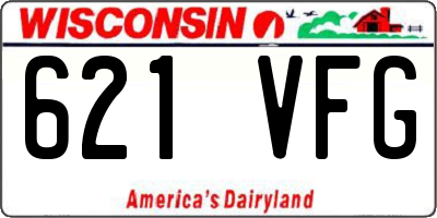 WI license plate 621VFG