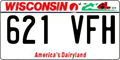 WI license plate 621VFH