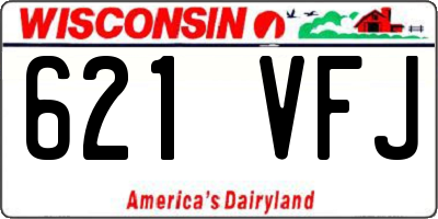 WI license plate 621VFJ