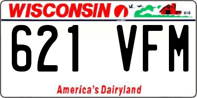 WI license plate 621VFM