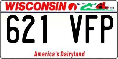 WI license plate 621VFP