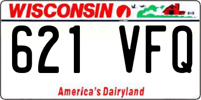 WI license plate 621VFQ