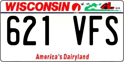 WI license plate 621VFS