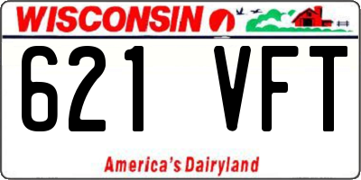 WI license plate 621VFT