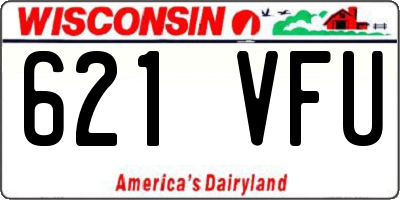 WI license plate 621VFU